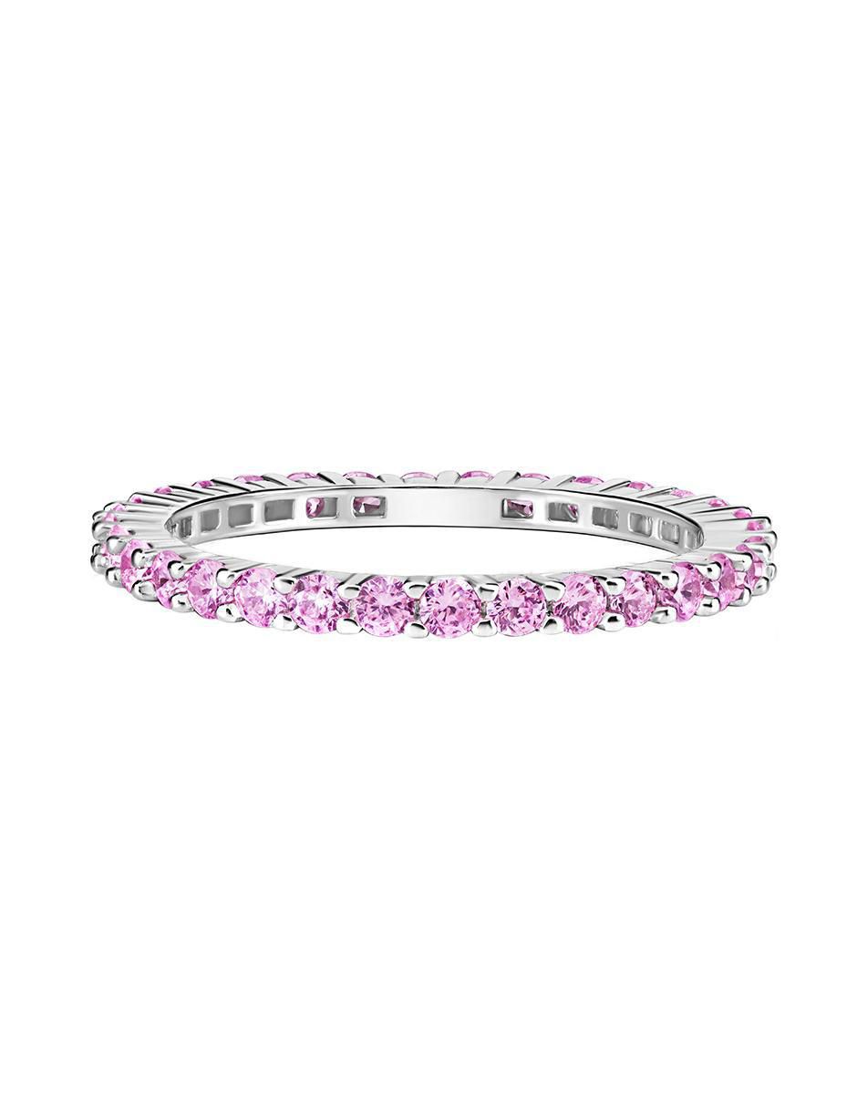 Anillo P 925 de plata zirconia pavé