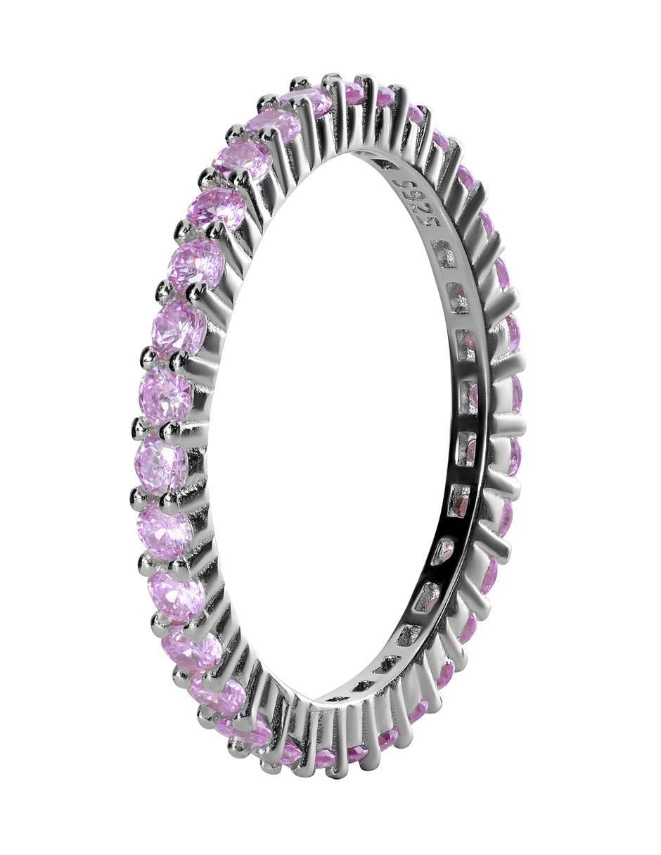 Anillo P 925 de plata zirconia pavé 2