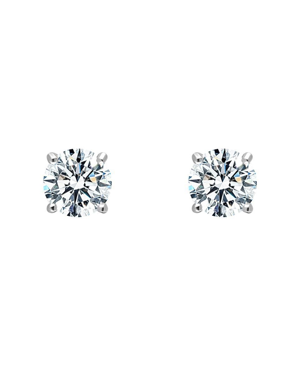 Broqueles de plata P925 con acabado brillante moissanita