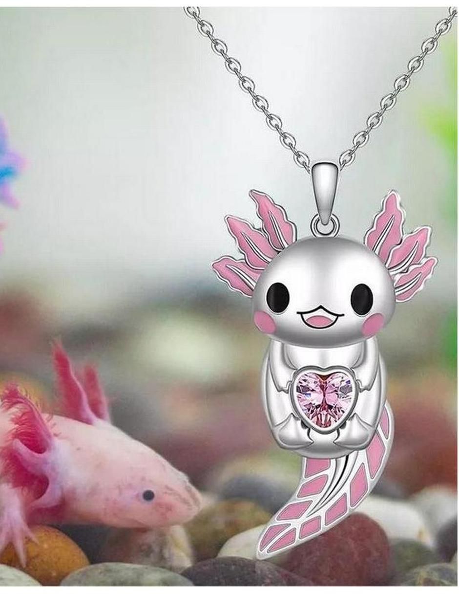 Collar con dije ajolote 5
