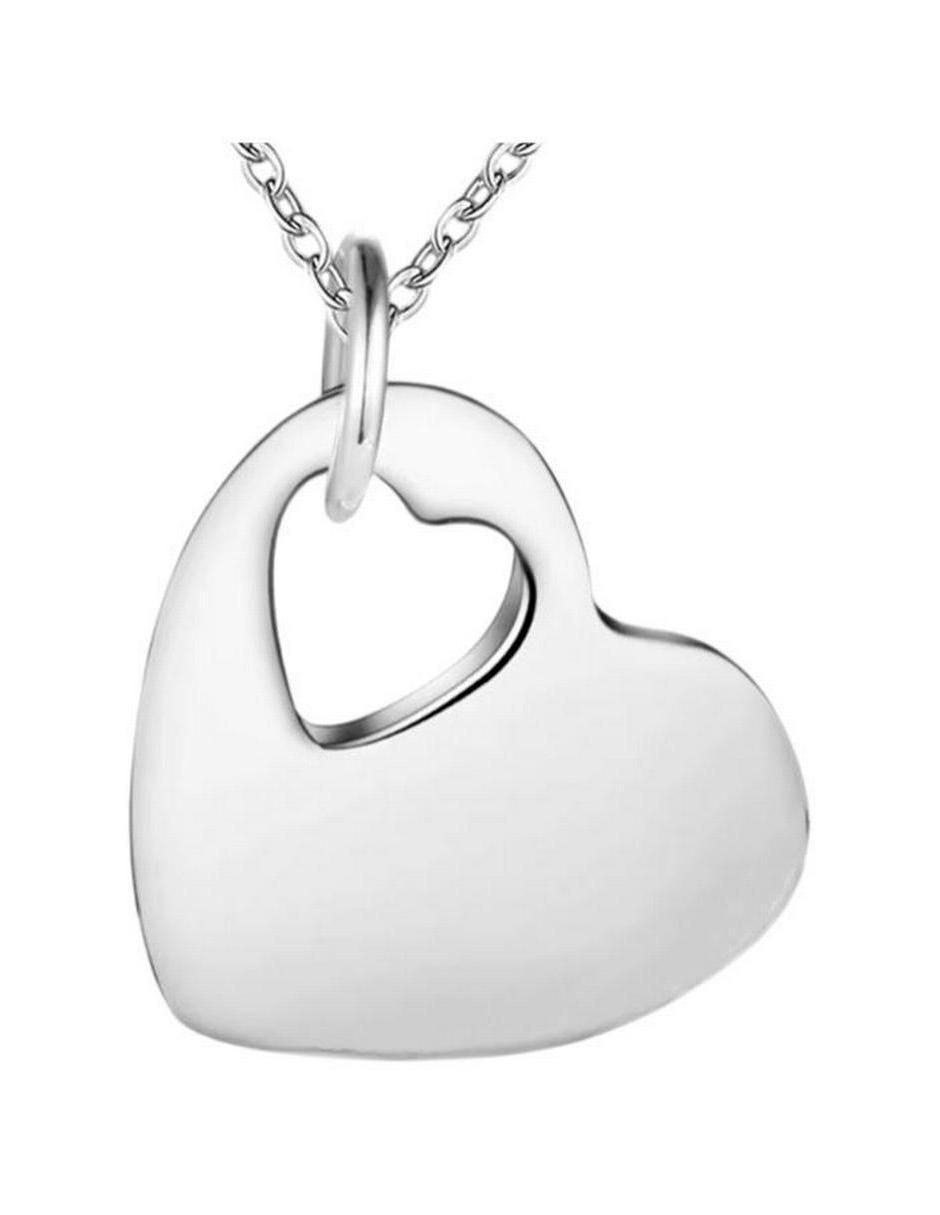 Collar con dije de corazón
