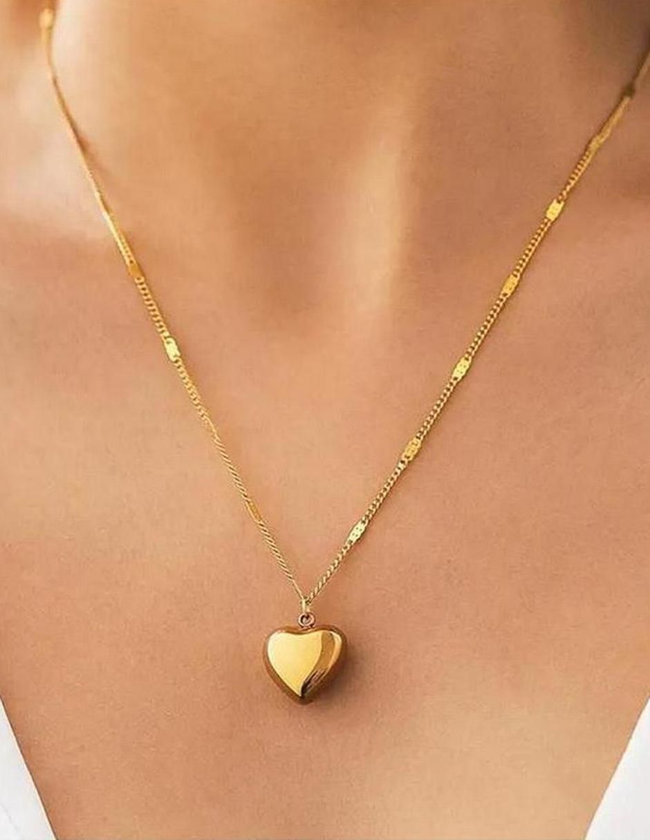 Collar con dije de corazón 3