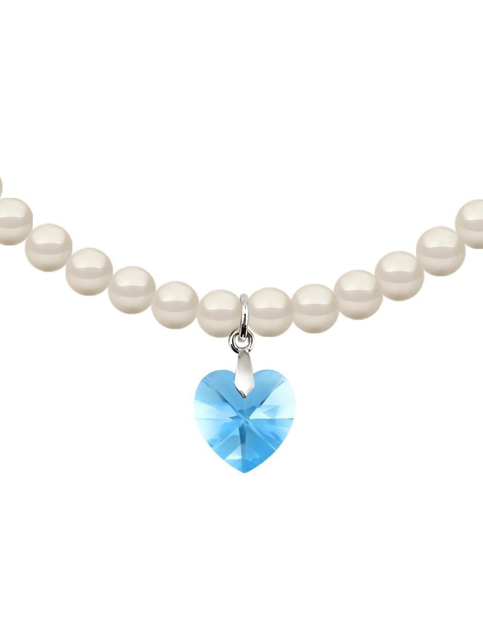 Collar de corazón Éclair de plata P 925