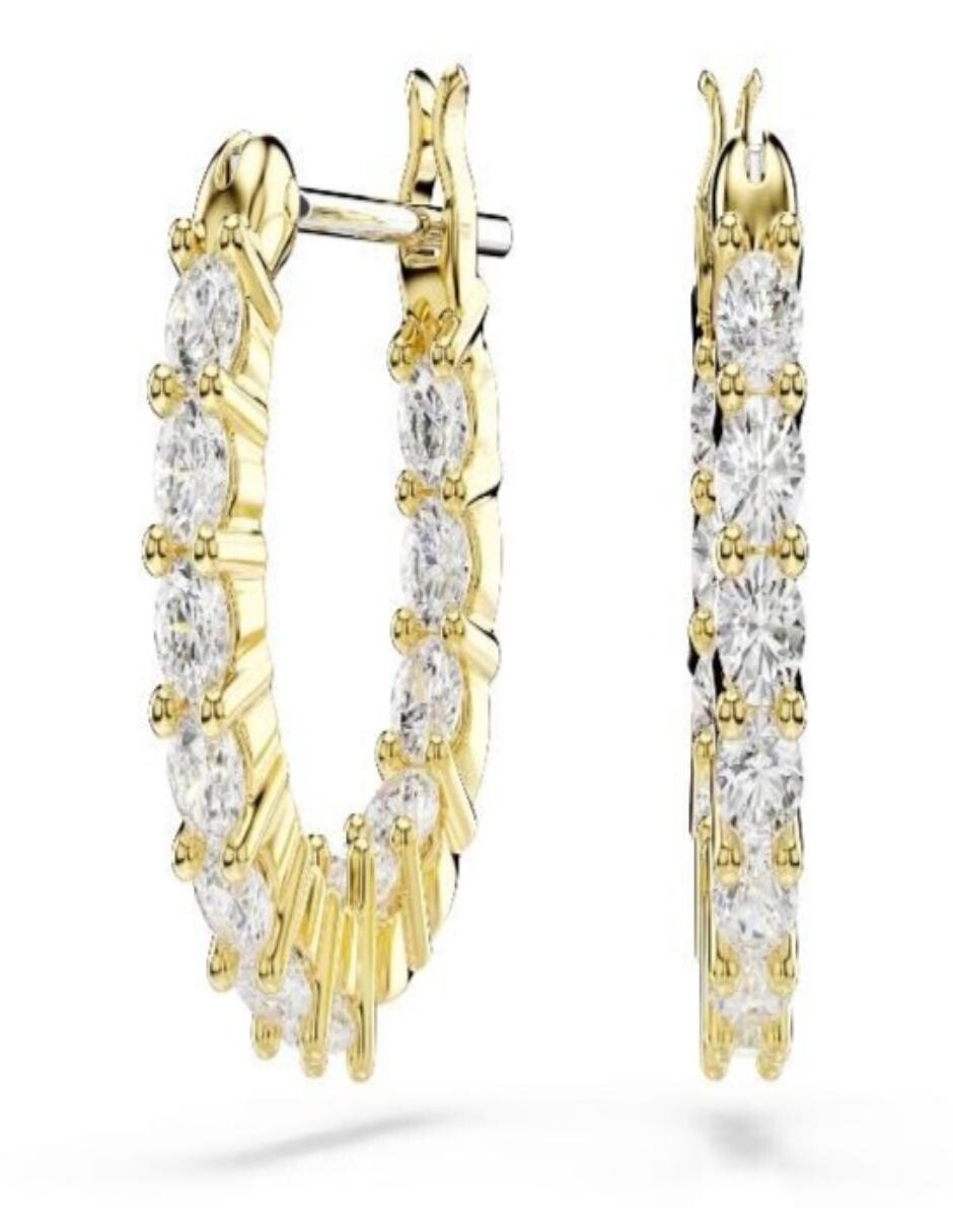 Aretes cortos circulares Matrix, Matrix Vittore con acabado brillante