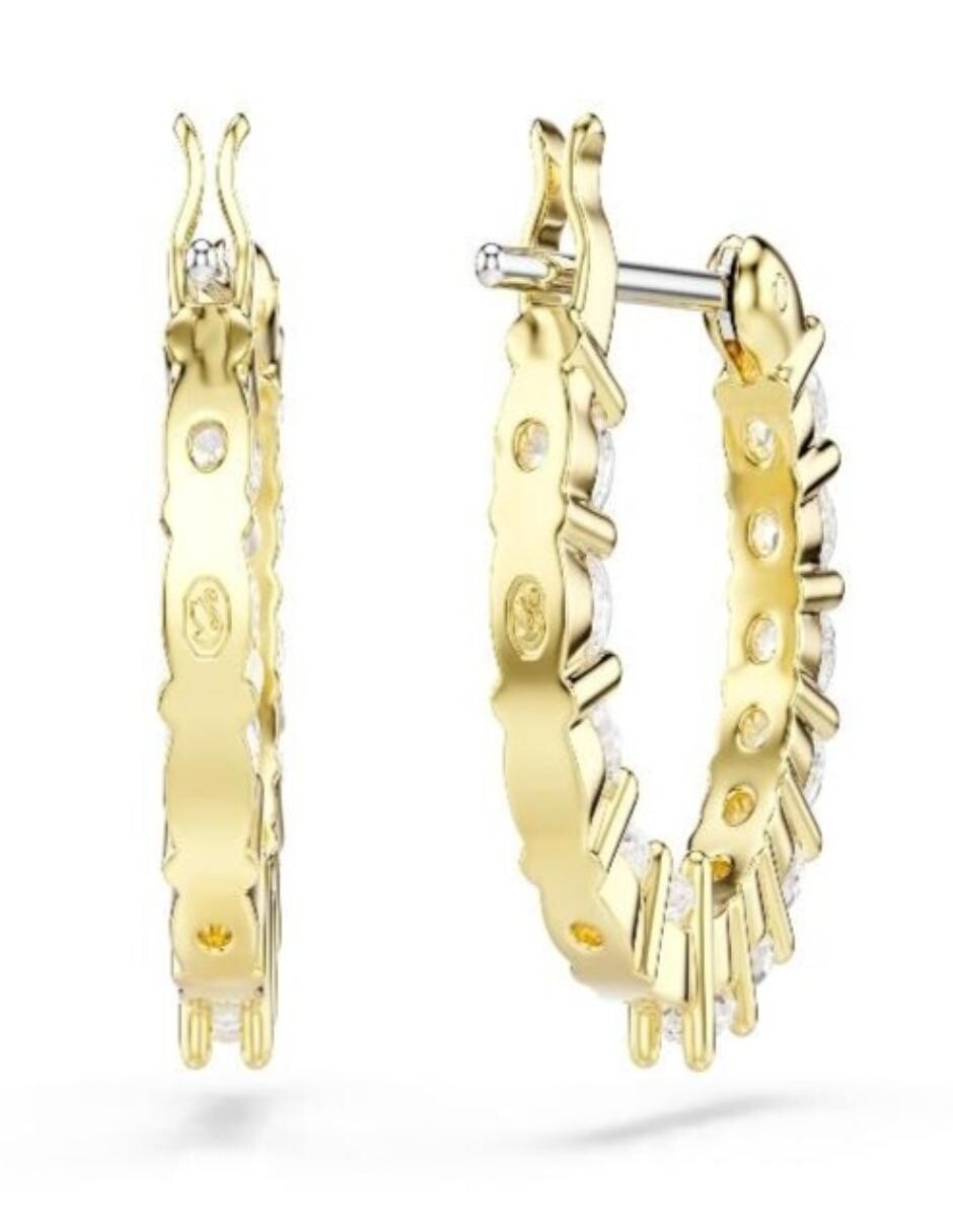 Aretes cortos circulares Matrix, Matrix Vittore con acabado brillante 2