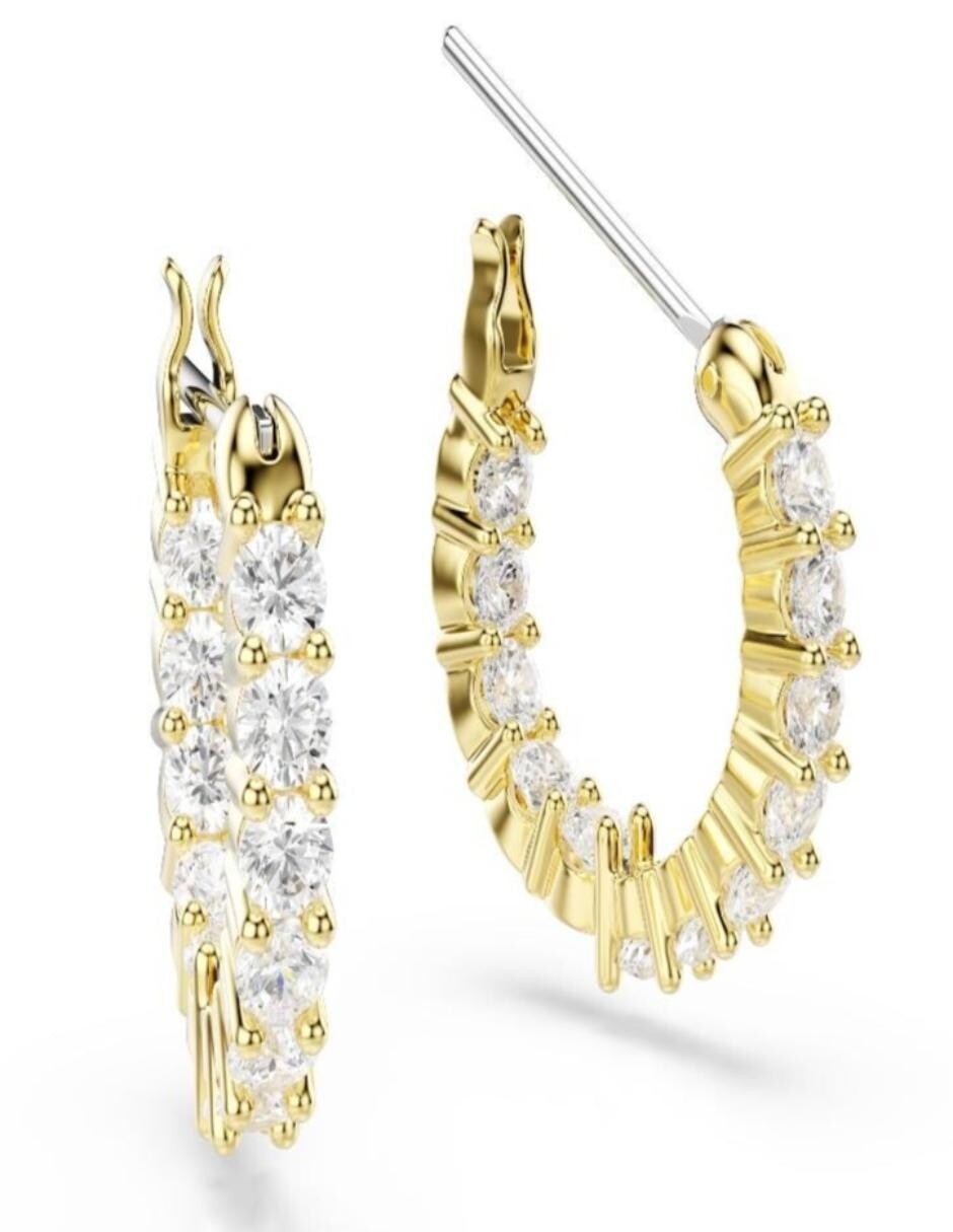 Aretes cortos circulares Matrix, Matrix Vittore con acabado brillante 3