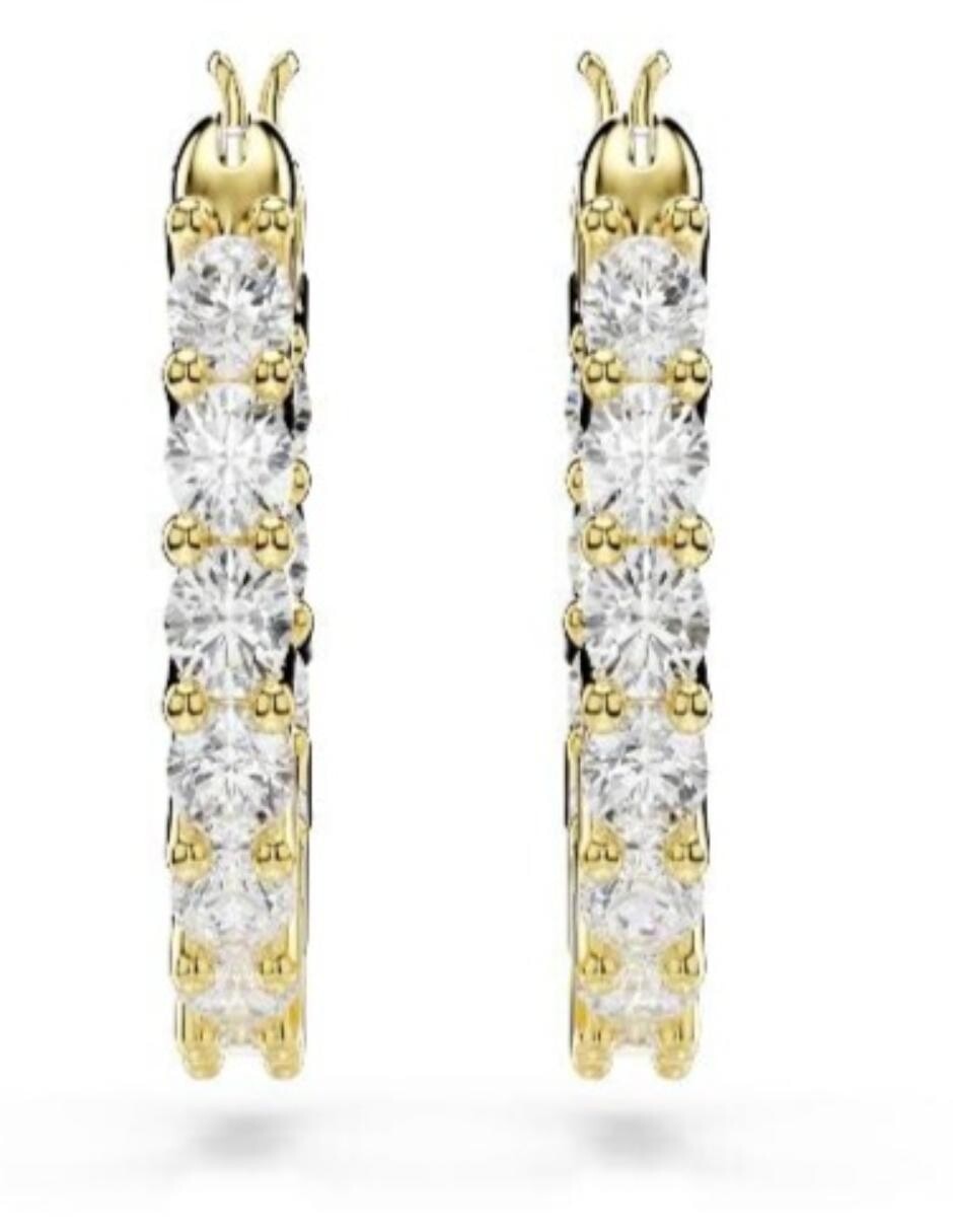 Aretes cortos circulares Matrix, Matrix Vittore con acabado brillante 4