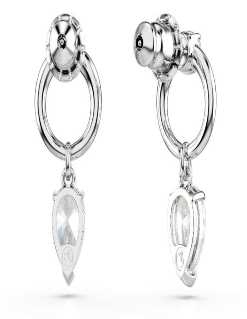 Aretes cortos circulares Mesmera con acabado brillante 2