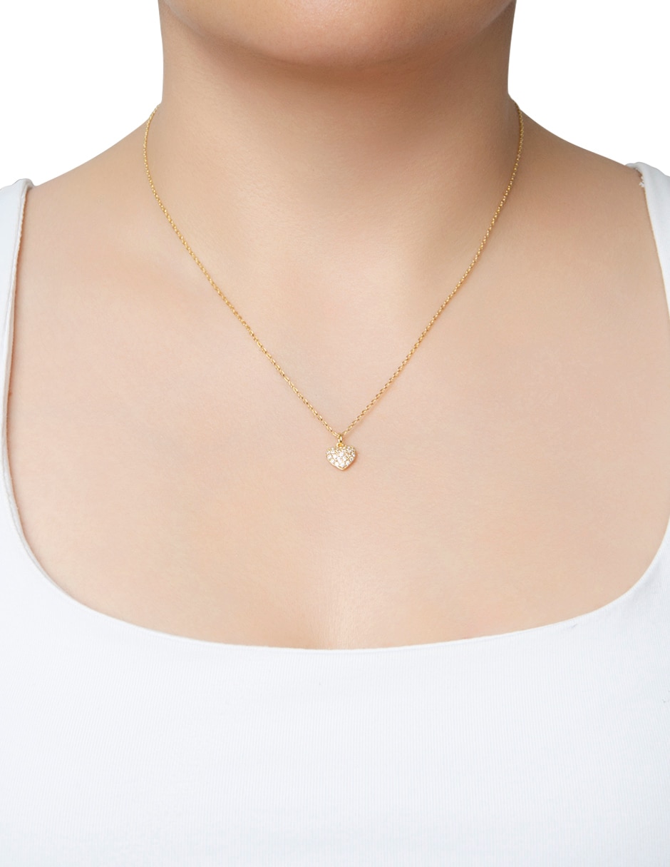 Collar con dije de corazón 3