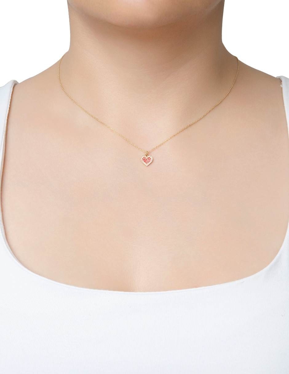 Collar con dije de corazón 3