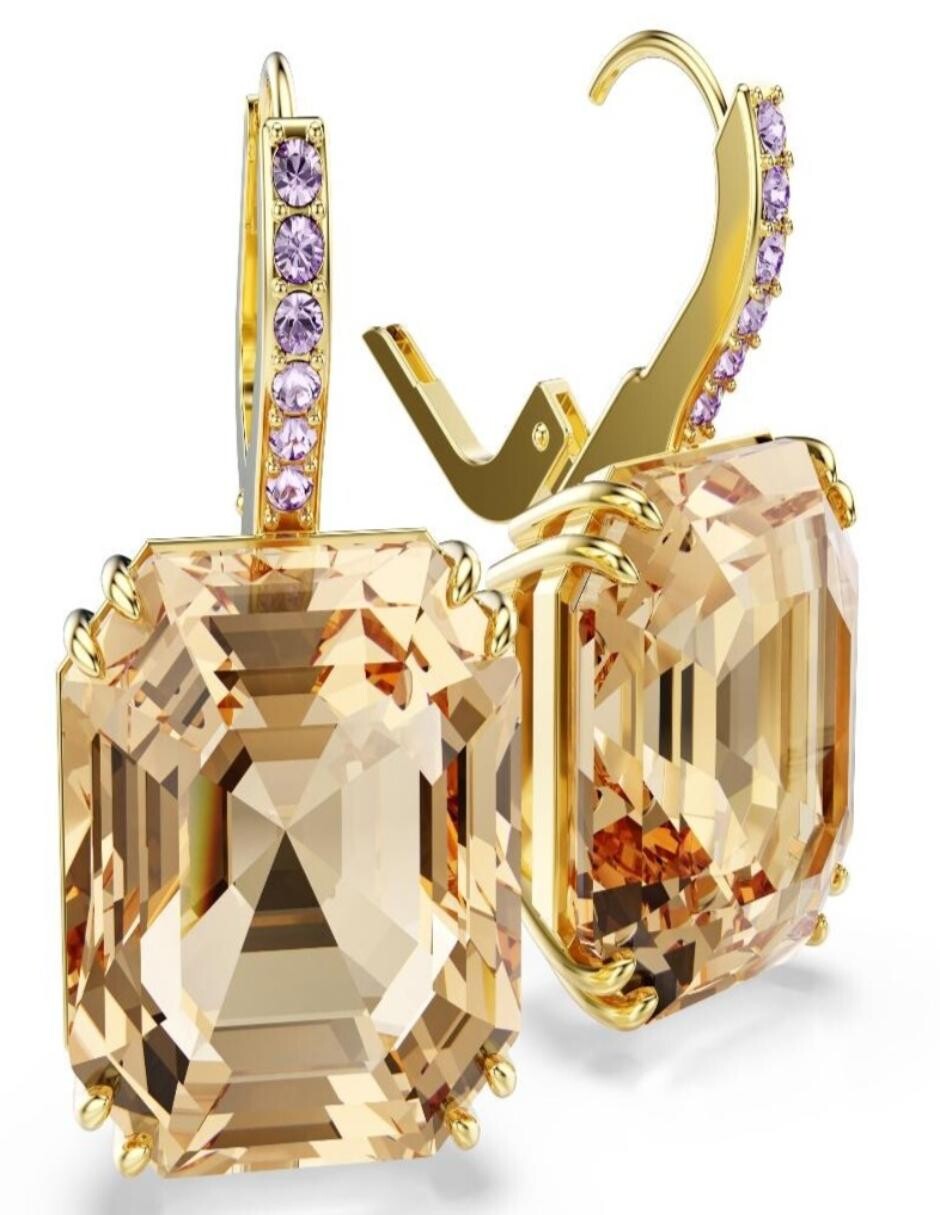 Aretes cortos Millenia con acabado brillante 3