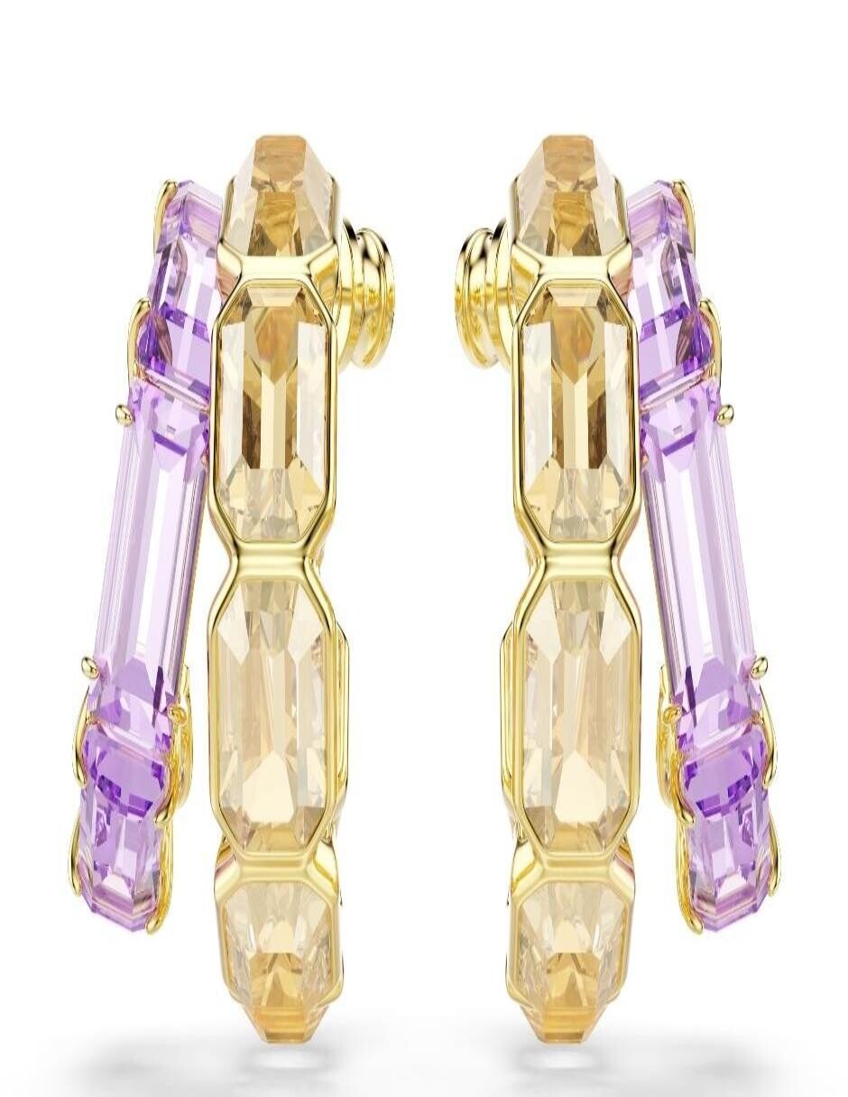 Aretes cortos circulares Millenia con acabado brillante 4