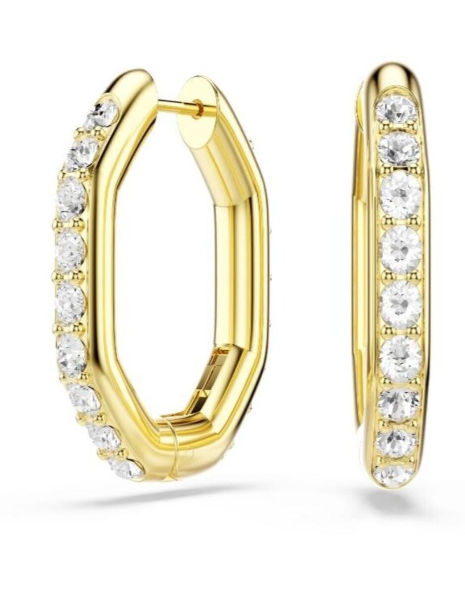 Aretes cortos de nudo Dextera Octagon con acabado brillante