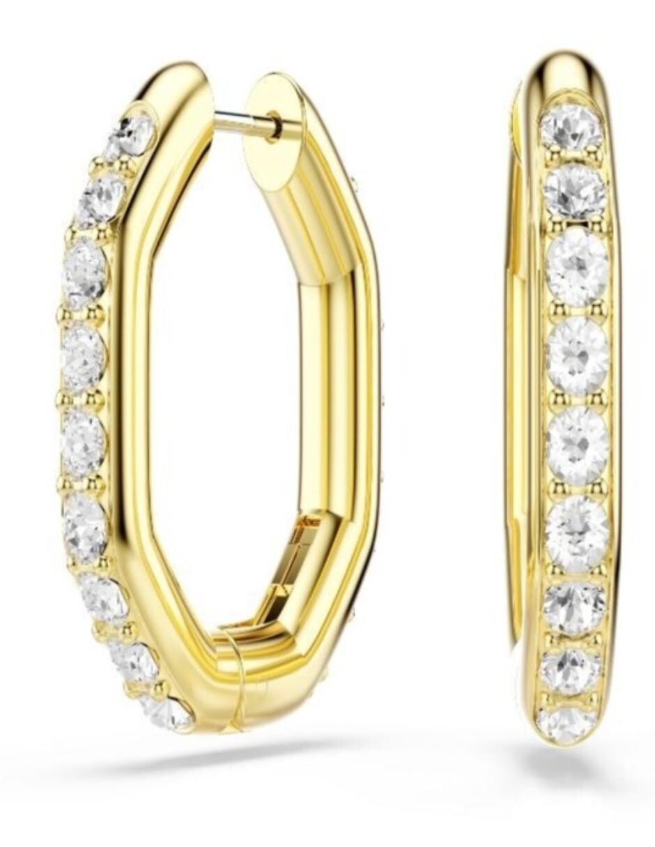 Aretes cortos de nudo Dextera Octagon con acabado brillante 2