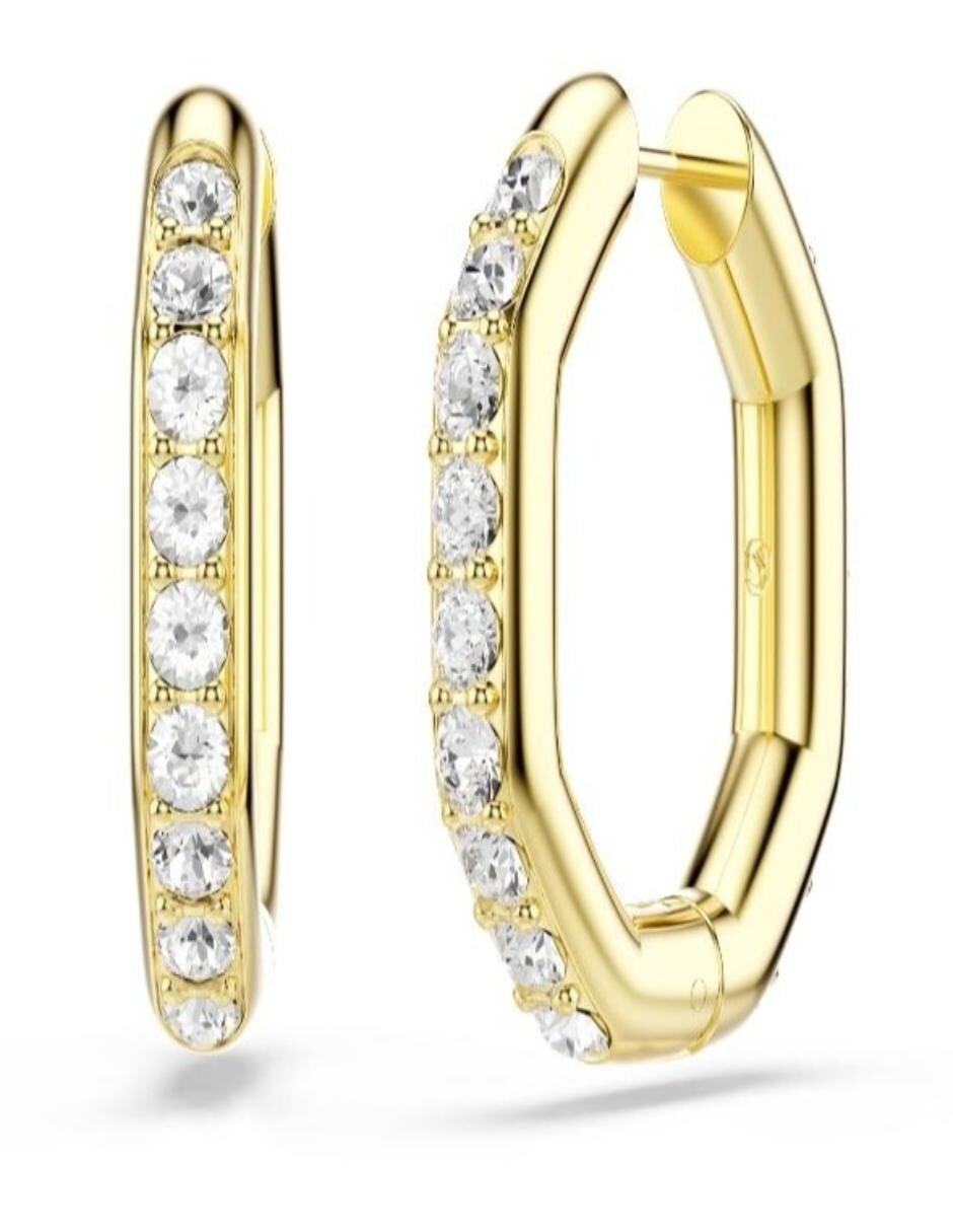 Aretes cortos de nudo Dextera Octagon con acabado brillante 3