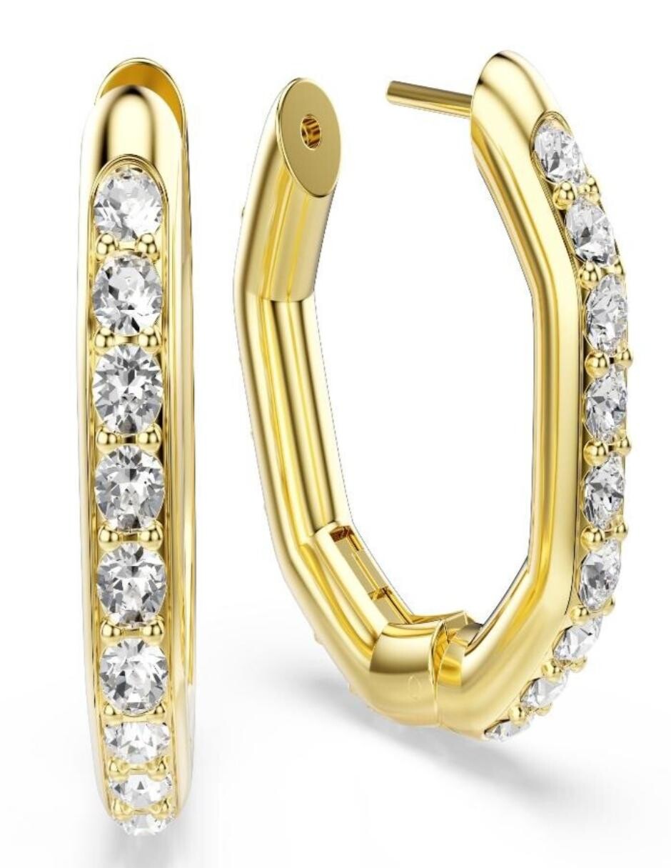 Aretes cortos de nudo Dextera Octagon con acabado brillante 4