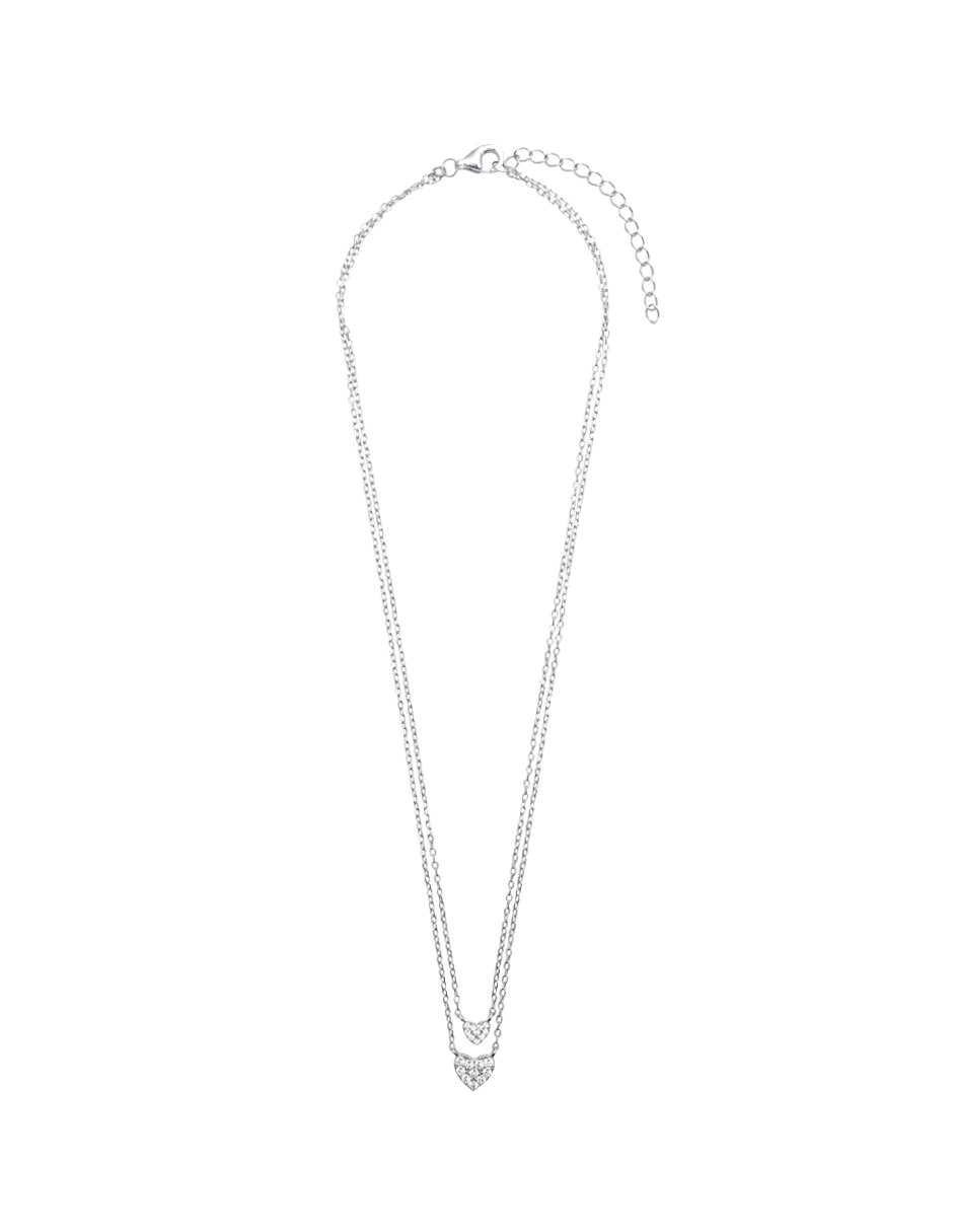 Collar de varios hilos Pavé .925 de plata P 925 2