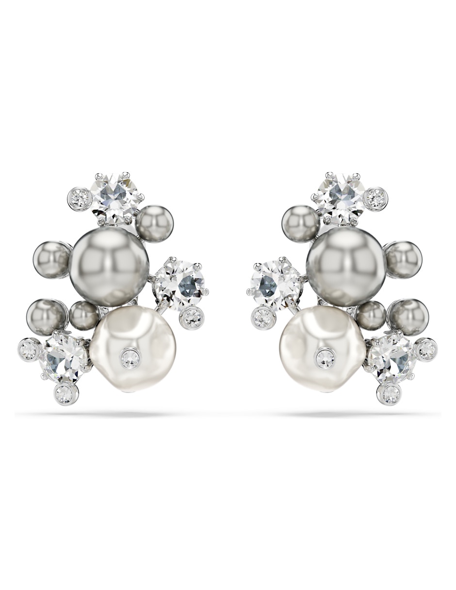 Aretes largos Constella con acabado pavé swarovski 2