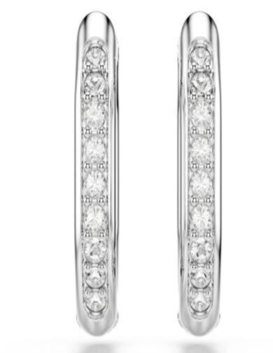 Aretes cortos de cisne Dextera Octagon con acabado brillante