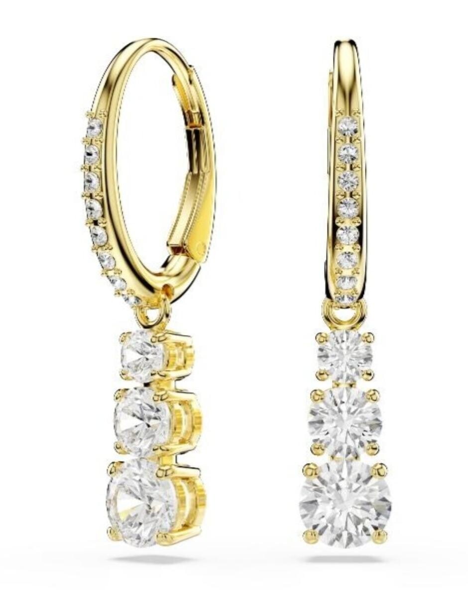 Aretes cortos octagonales Stilla Attract con acabado brillante