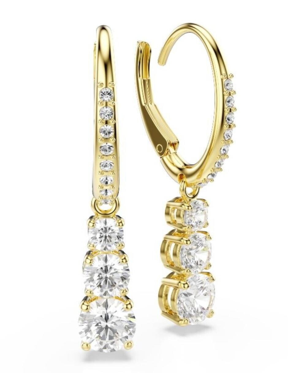 Aretes cortos octagonales Stilla Attract con acabado brillante 3
