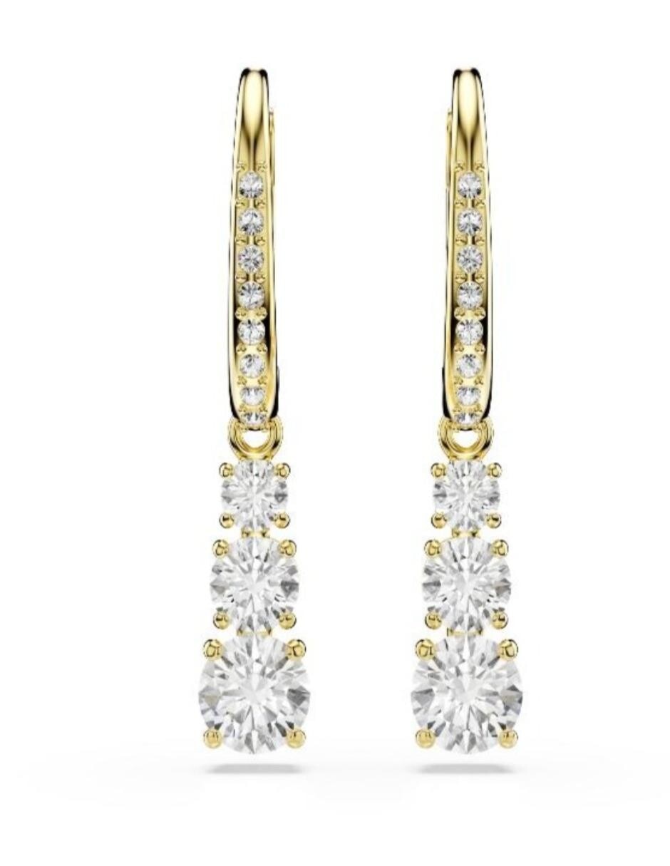 Aretes cortos octagonales Stilla Attract con acabado brillante 4