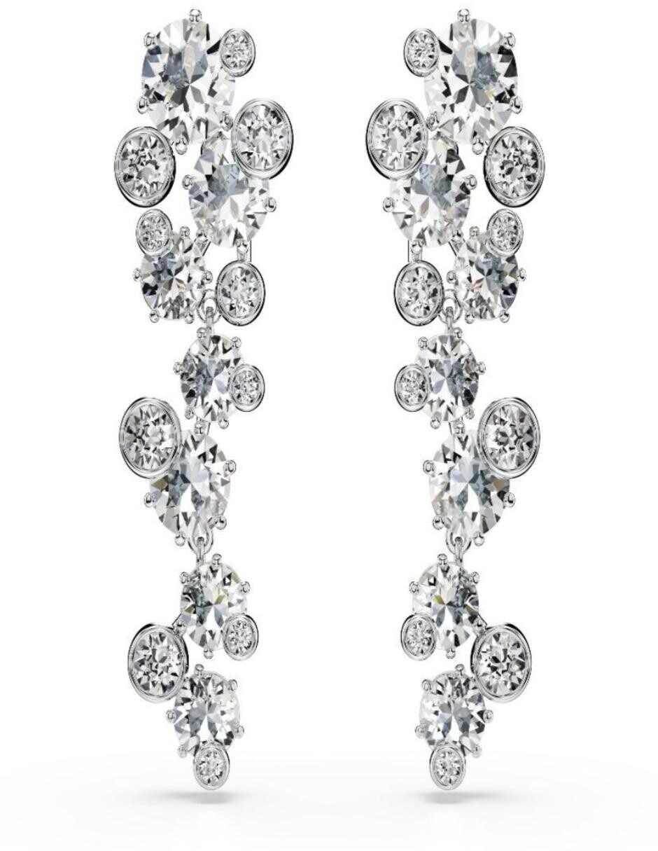 Aretes largos octagonales Constella con acabado brillante