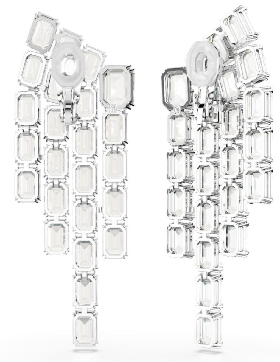 Aretes largos Millenia con acabado brillante 2