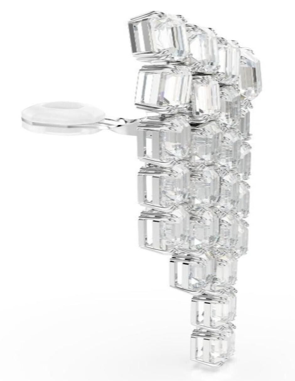 Aretes largos Millenia con acabado brillante 3
