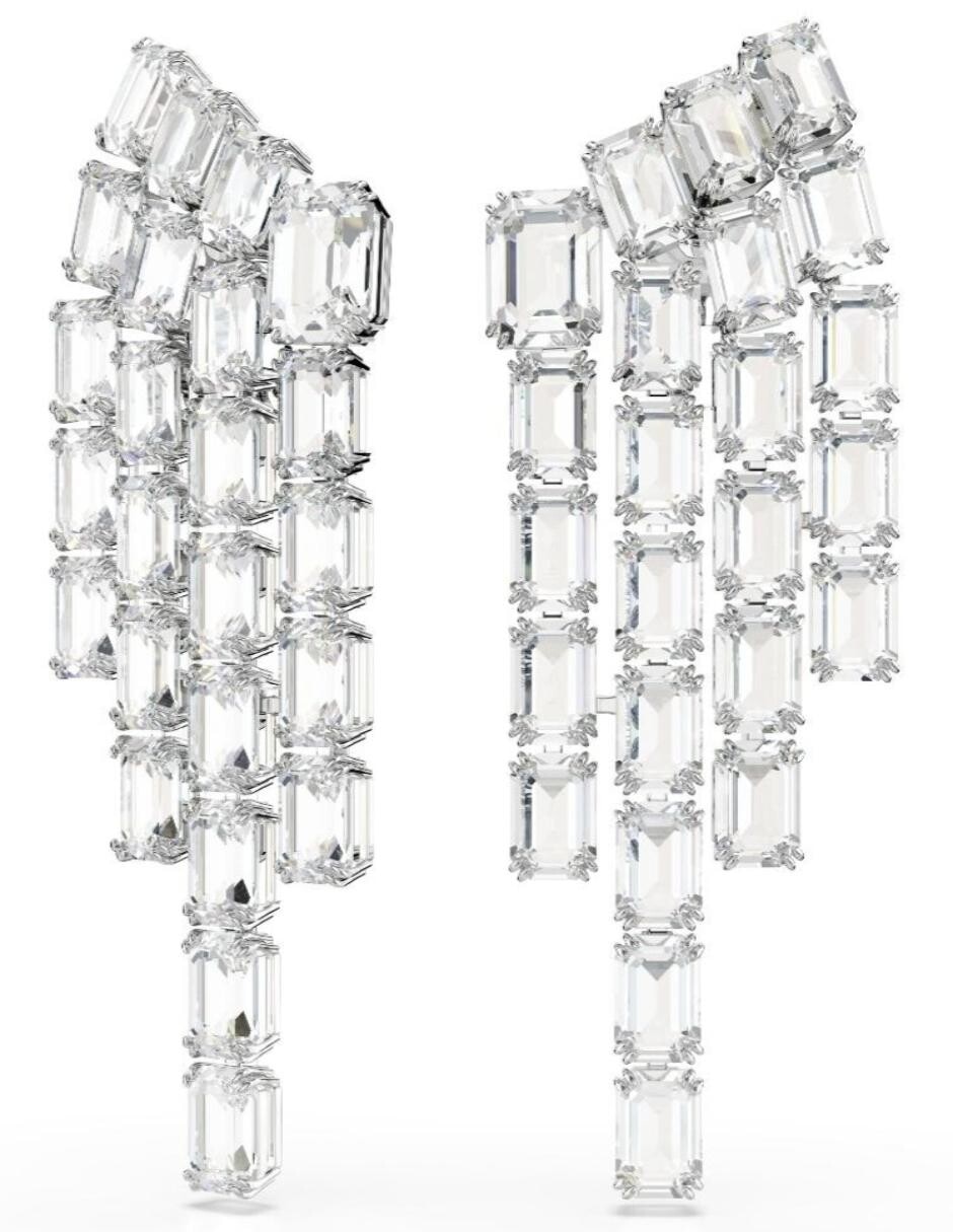 Aretes largos Millenia con acabado brillante 4