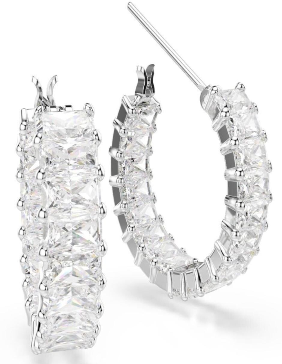 Aretes cortos circulares Matrix con acabado brillante 3