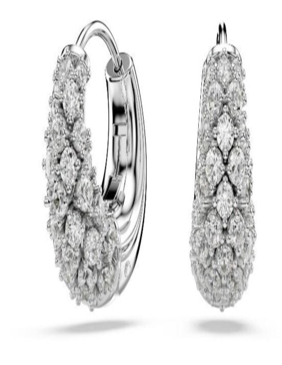 Aretes cortos circulares Sublima con acabado brillante
