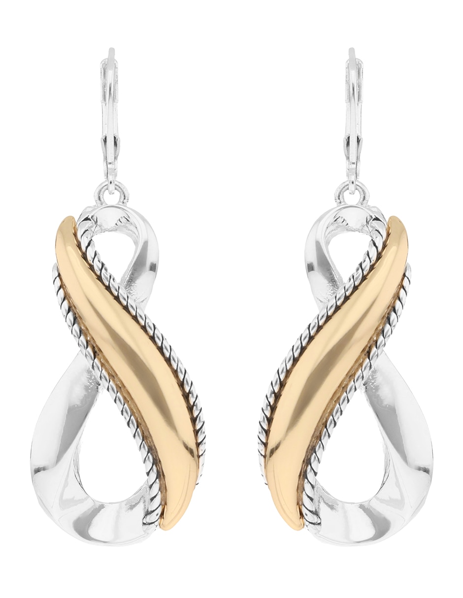 Aretes cortos de infinito Mixed Tunes con acabado brillante 1