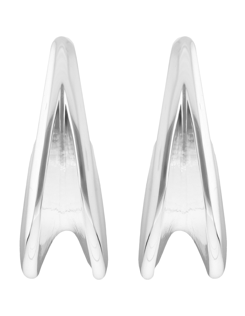 Aretes cortos Silver Element con acabado Plateado