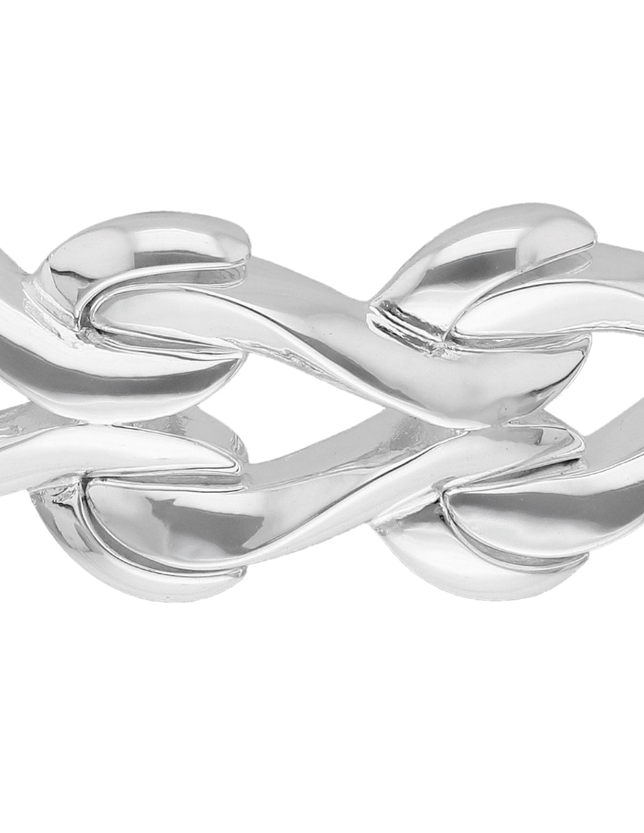 Pulsera Silver Loops con acabado brillante 4