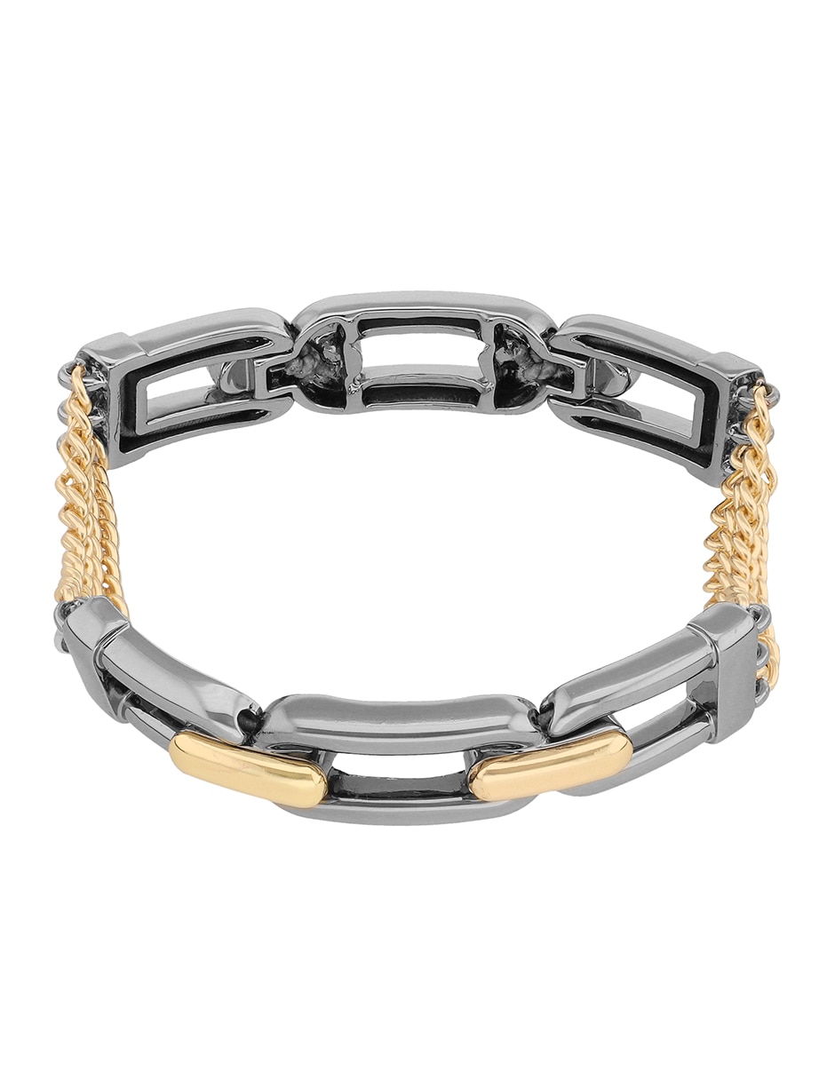 Pulsera Two Tone Armor con acabado brillante Pulsera Two Tone Armor con acabado brillante