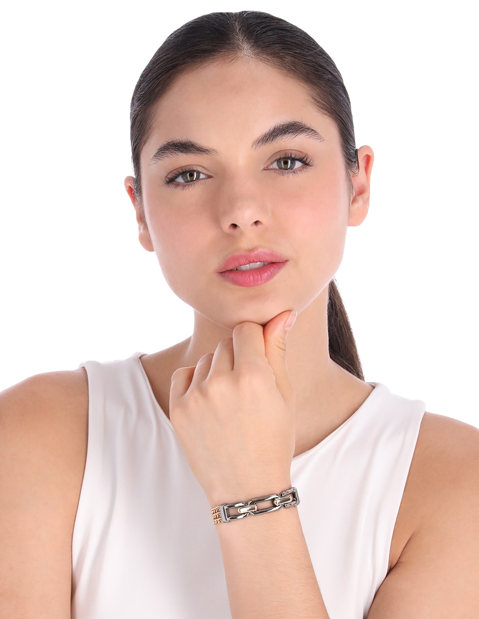 Pulsera Two Tone Armor con acabado brillante 3