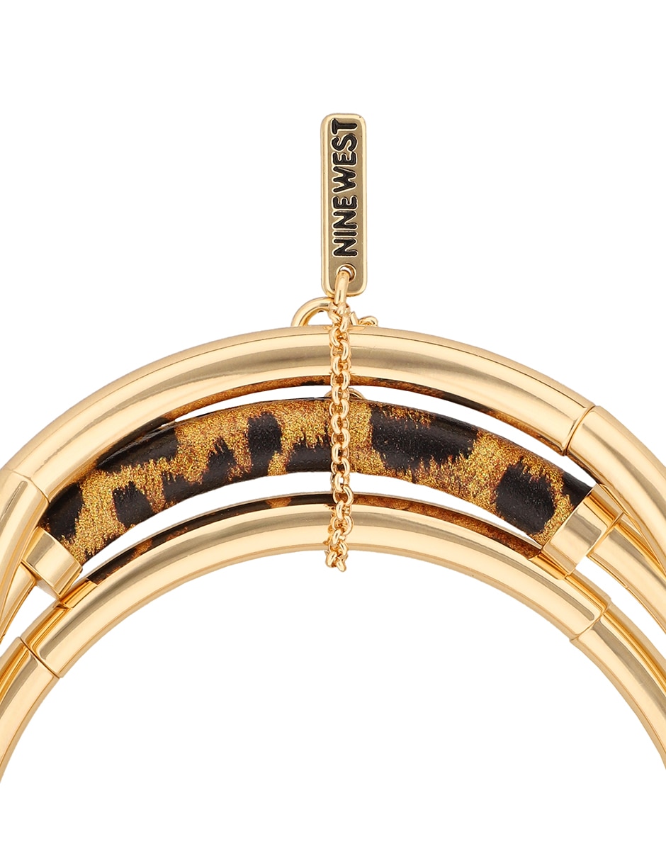 Multi-pulsera Leather Animal con acabado brillante 2