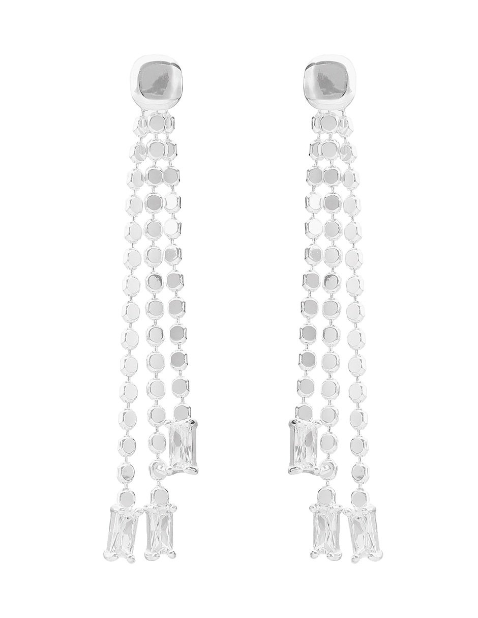 Aretes largos One Of a Kind con acabado brillante cristal
