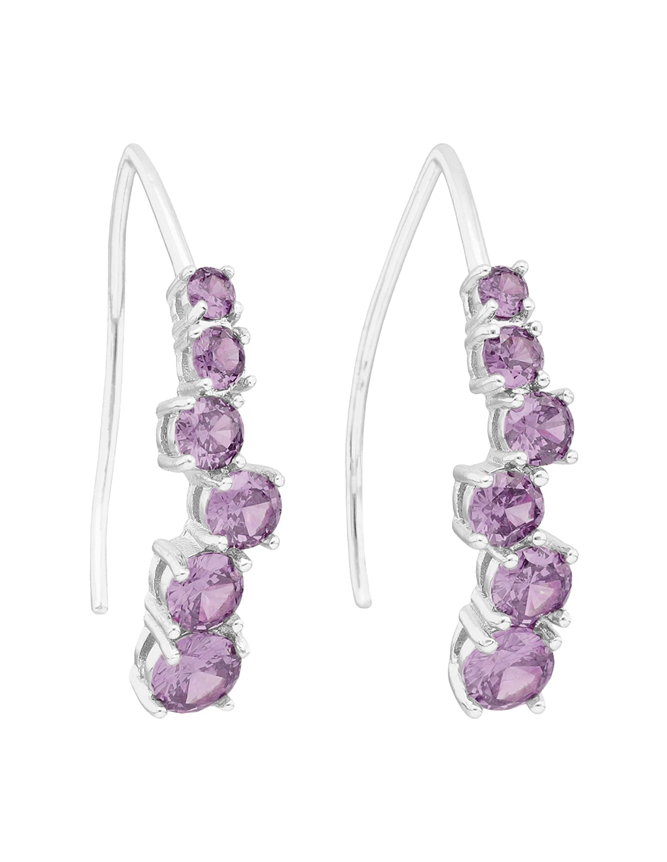Broqueles Classic Clusters con acabado brillante cristal 2