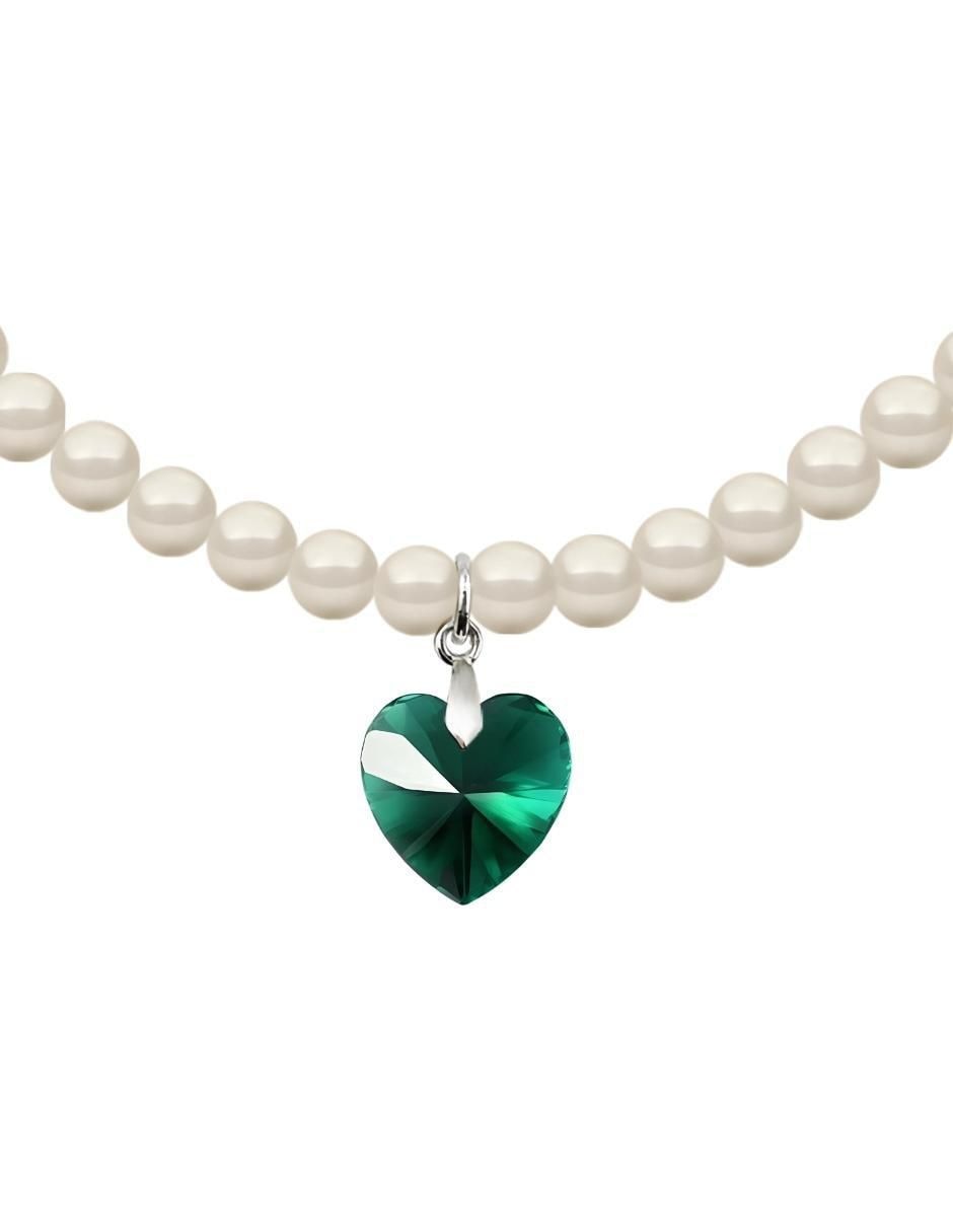 Collar de corazón Éclair de plata P 925