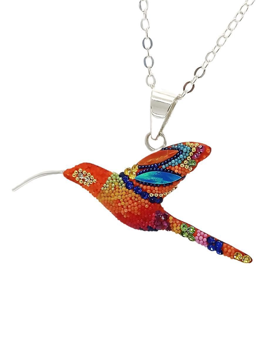 Aretes y collar "de (si aplica)" colibrí zvezda élan no aplica "de" plata p 925 cristal