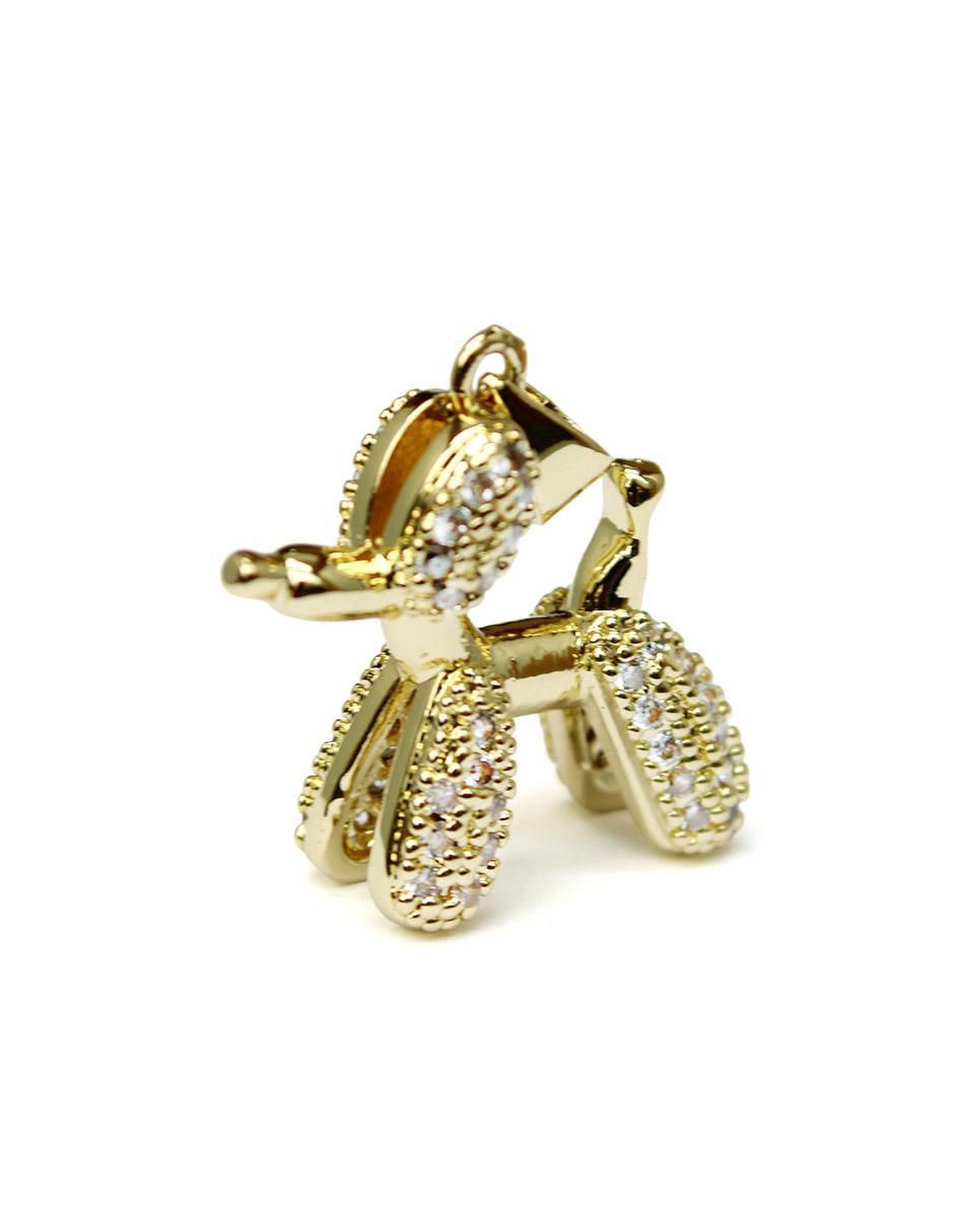 Collar con dije de perro de oro laminado 10 K 3