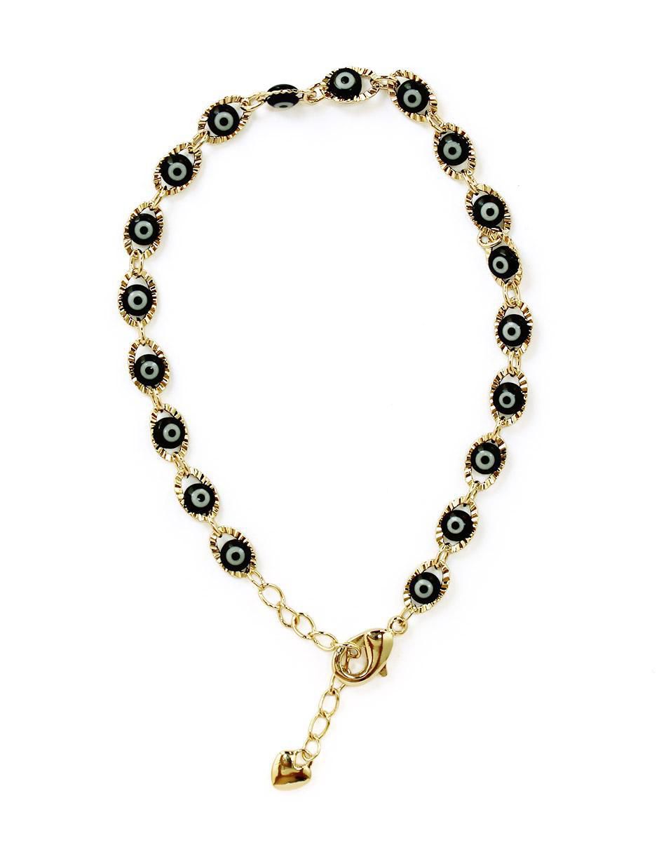 Pulsera de oro laminado 8 k con acabado brillante