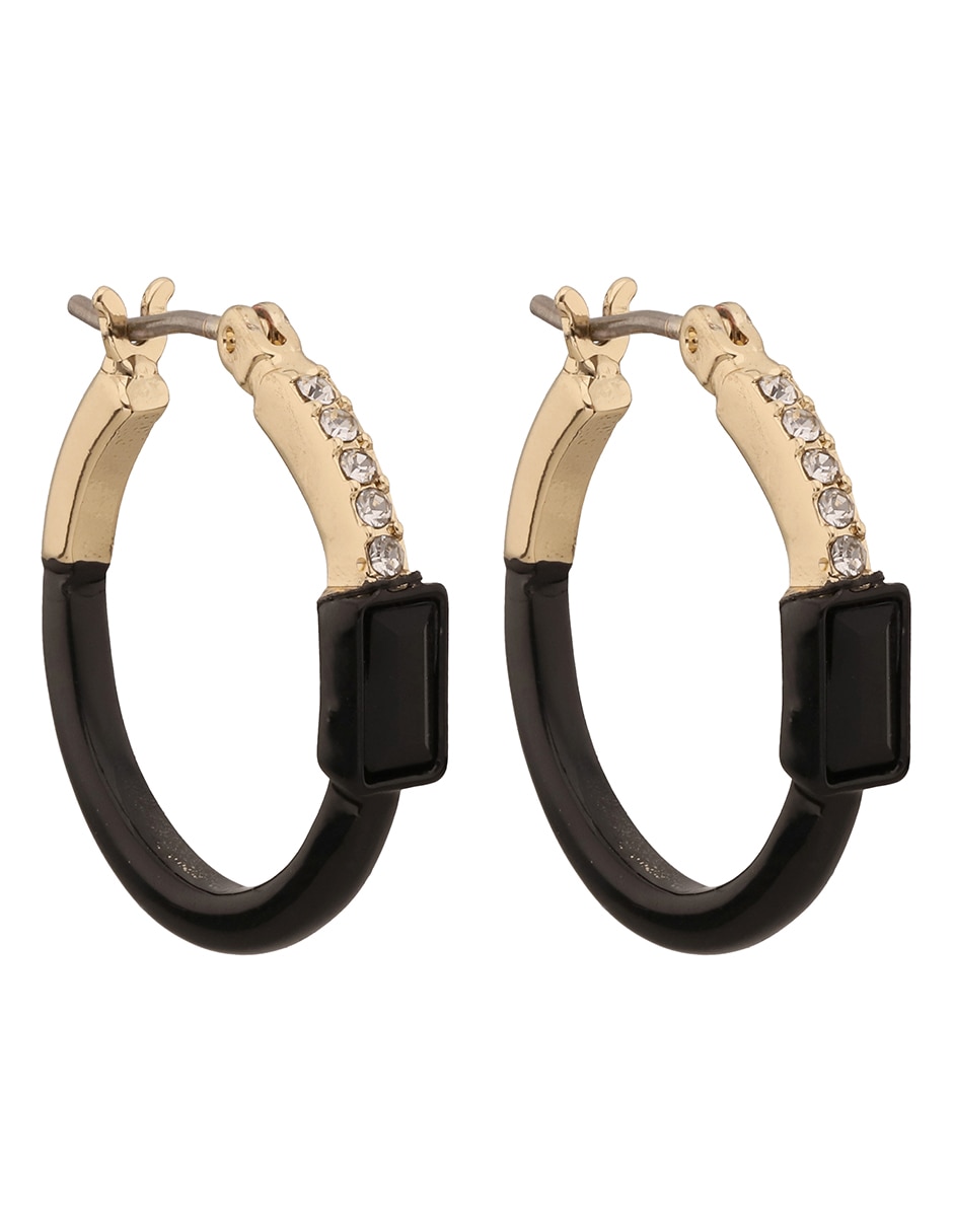Arracadas Millie con acabado pavé cristal 2