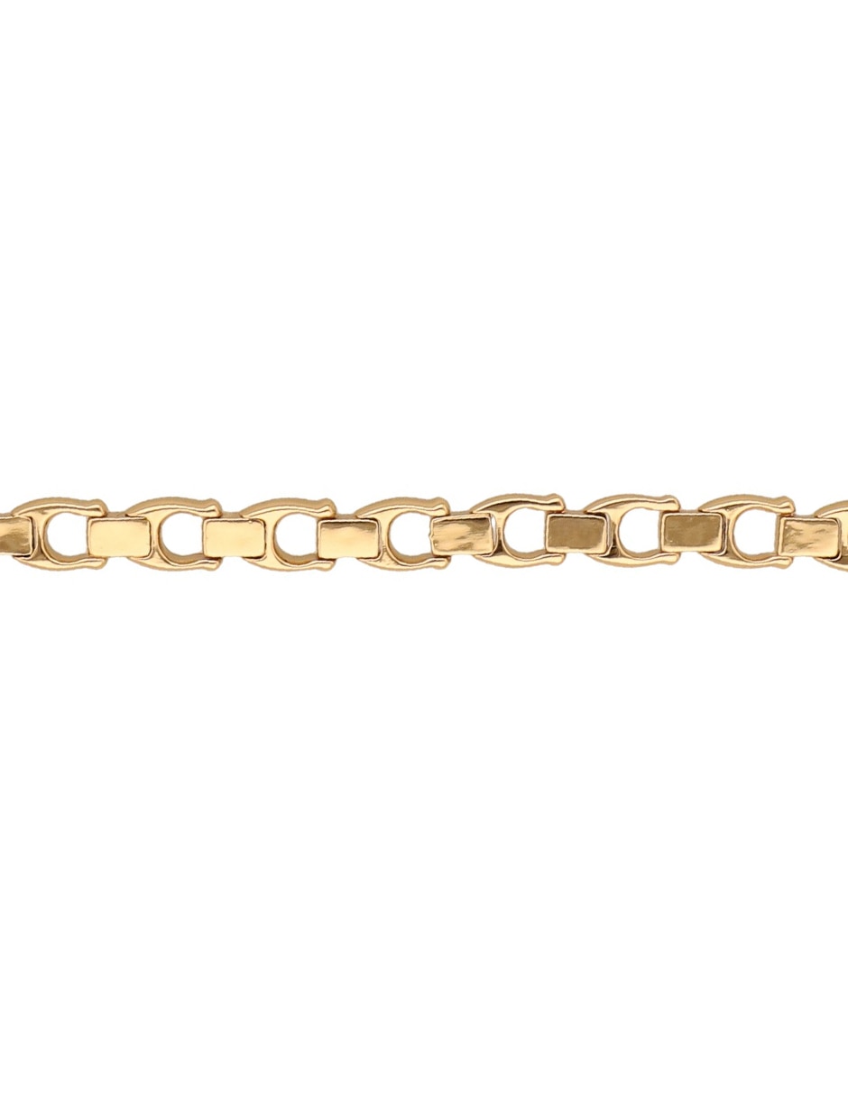 Pulsera 9.1 Beveled C Link con acabado brillante 4