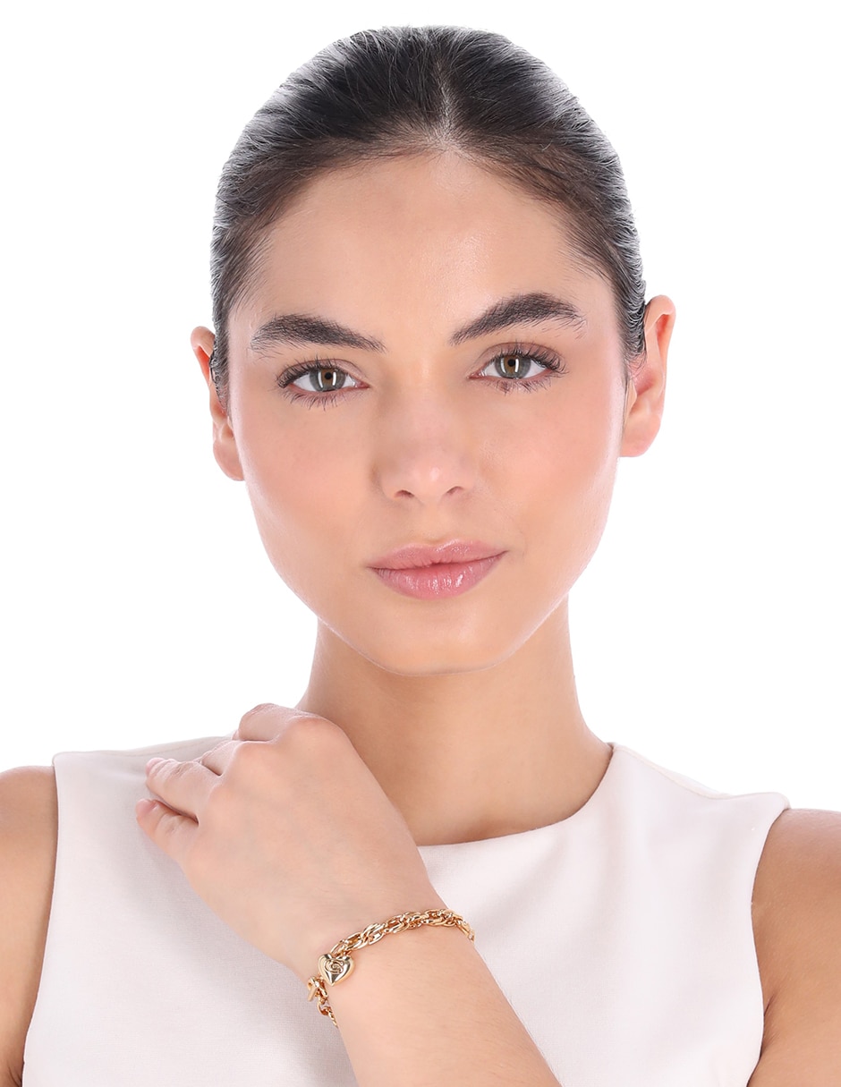 Pulsera 11.1 Brushed Charming Charms con acabado brillante 3