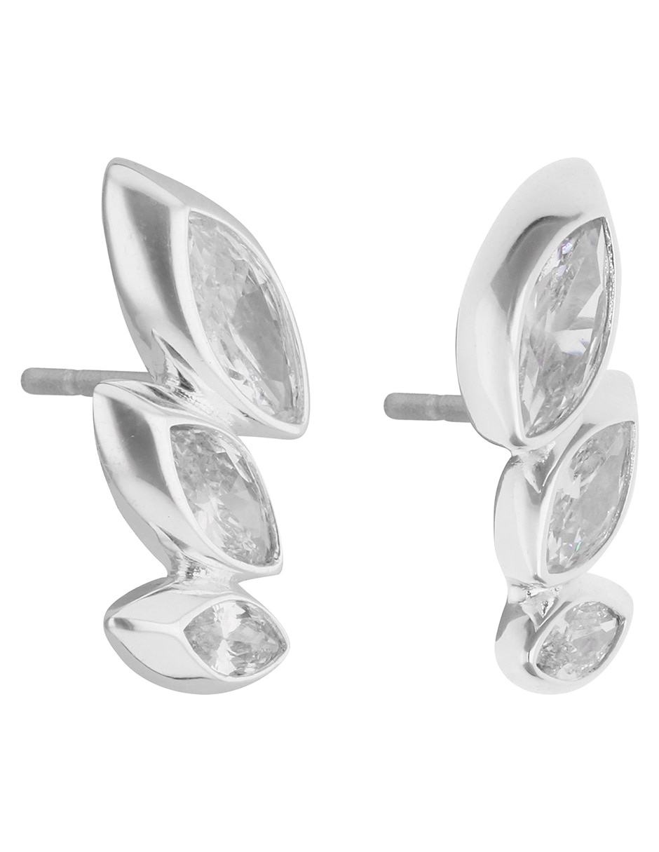 Aretes corto de gota Sparkling Sophistication con acabado pulido zirconia 2