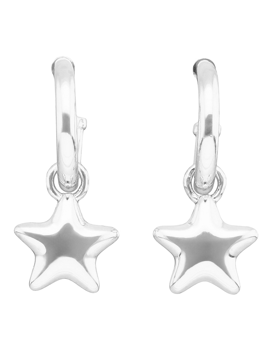 Aretes cortos de estrella 10.1 Quilted Cut Out con acabado pulido