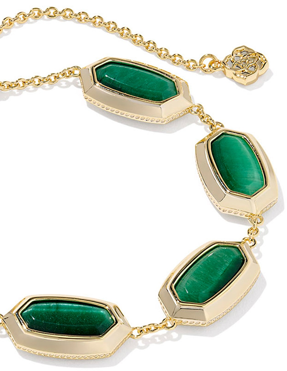 Pulsera de oro 14 K con acabado pavé 2